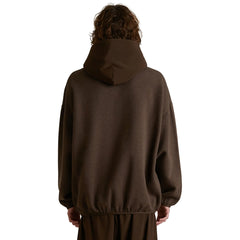Fear Of God Essentials Core Collection Nylon Fleece Heather Wood Hoodie
